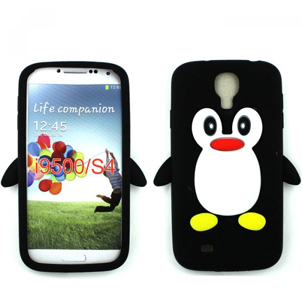 Wholesale Samsung Galaxy S4 3D Penguin Case (Black)